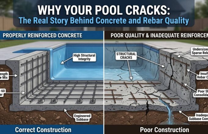 Why Your Pool Cracks: The Real Story Behind Concrete and Rebar Quality