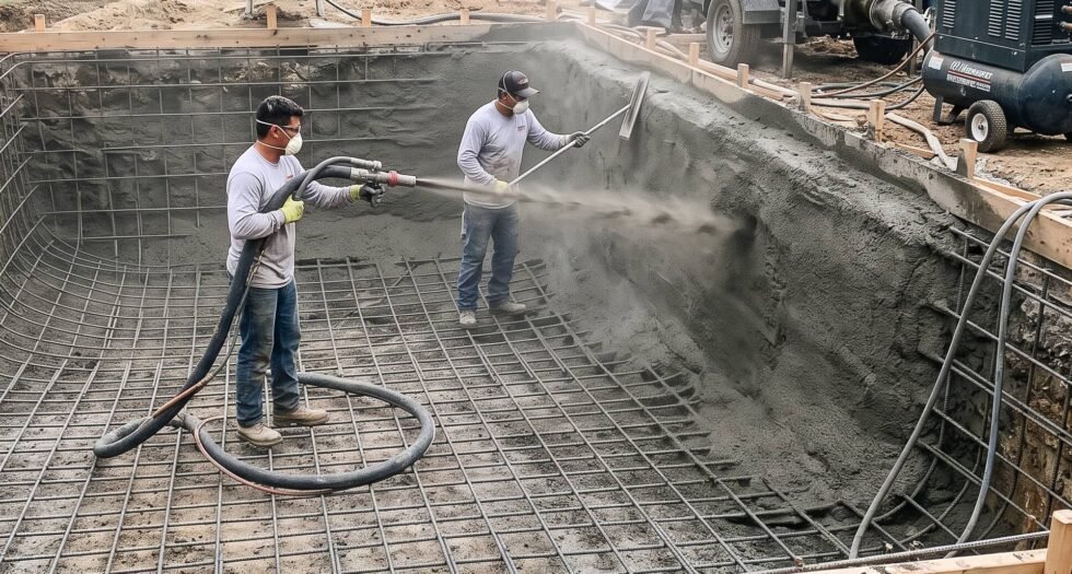 gunite pool construcion process in broward - accro gc